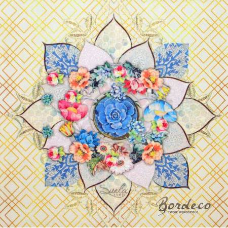 Serwetka decoupage firmy AMBIENTE rozeta 33x33cm